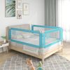 Barandilla De Seguridad Cama De Niño Azul Tela 180x25 Cm Vidaxl