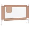 Barandilla De Seguridad Cama De Niño Taupe Tela 100x25 Cm Vidaxl