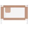 Barandilla De Seguridad Cama De Niño Taupe Tela 100x25 Cm Vidaxl