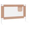 Barandilla De Seguridad Cama De Niño Taupe Tela 100x25 Cm Vidaxl