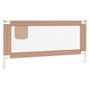 Barandilla De Seguridad Cama De Niño Taupe Tela 180x25 Cm Vidaxl