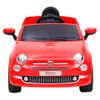 Coche Correpasillos Eléctrico Fiat 500 Rojo Vidaxl