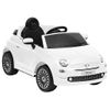 Coche Correpasillos Eléctrico Fiat 500 Blanco Vidaxl