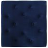 Taburete De Terciopelo Azul Marino 60x60x36 Cm Vidaxl