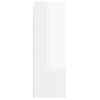 Mueble Tv Madera Contrachapada Blanco Brillante 30,5x30x90 Cm Vidaxl