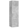 Mueble De Tv Madera Contrachapada Gris Hormigón 30,5x30x110 Cm Vidaxl