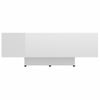 Mesa De Centro De Aglomerado Blanco Brillante 85x55x31 Cm Vidaxl