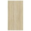 Mueble Tv De Pared Madera Contrachapada Blanco Roble 37x37x72cm Vidaxl