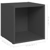 Mueble Para Tv Madera Contrachapada Gris 37x35x37 Cm Vidaxl