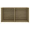 Mueble Para Tv Madera Contrachapada Roble Sonoma 72x35x36,5 Cm Vidaxl