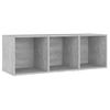 Mueble De Tv Madera Contrachapada Gris Hormigón 107x35x37 Cm Vidaxl