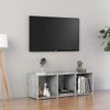 Mueble De Tv Madera Contrachapada Gris Hormigón 107x35x37 Cm Vidaxl