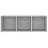 Mueble De Tv Madera Contrachapada Gris Hormigón 107x35x37 Cm Vidaxl