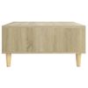 Mesa De Centro Madera Contrachapada Roble Sonoma 60x60x30 Cm Vidaxl