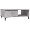 Mesa De Centro Madera Contrachapada Gris Hormigón 90x60x35 Cm Vidaxl