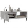 Mesa De Centro Madera Contrachapada Gris Hormigón 90x60x35 Cm Vidaxl