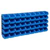 Kit De Cajas De Almacenaje 48 Pzas Paneles De Pared Azul Negro Vidaxl