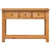 Mesa Consola De Madera Maciza De Roble 110x35x75 Cm Vidaxl