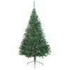 Medio Árbol De Navidad Artificial Con Soporte Pvc Verde 240 Cm Vidaxl