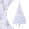 Medio Árbol De Navidad Artificial Con Soporte Pvc Blanco 150 Cm Vidaxl