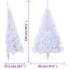 Medio Árbol De Navidad Artificial Con Soporte Pvc Blanco 150 Cm Vidaxl