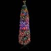 Árbol Navidad Artificial Estrecho Soporte Fibra Óptica 150 Cm Vidaxl