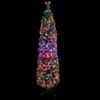 Árbol Navidad Estrecho Artificial Soporte Fibra Óptica 180 Cm Vidaxl