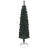 Árbol Navidad Estrecho Artificial Soporte Fibra Óptica 180 Cm Vidaxl