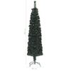 Árbol Navidad Artificial Estrecho Soporte Fibra Óptica 240 Cm Vidaxl