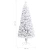 Árbol De Navidad Artificial Con Luces Fibra Óptica Blanco 180cm Vidaxl