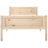 Estructura De Cama De Madera Maciza De Pino 100x200 Cm Vidaxl