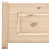 Estructura De Cama De Madera Maciza De Pino 100x200 Cm Vidaxl