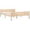 Estructura De Cama De Madera De Pino Maciza 140x200 Cm Vidaxl