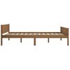 Estructura De Cama Madera Maciza Pino Marrón Miel 120x200 Cm Vidaxl