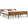 Estructura De Cama Madera Maciza Pino Marrón Miel 180x200 Cm Vidaxl