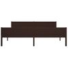 Estructura De Cama Madera Maciza Pino Marrón Oscuro 180x200 Cm Vidaxl