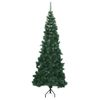 Árbol De Navidad Artificial De Esquina Verde 180 Cm Pvc Vidaxl