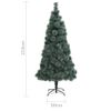 Árbol De Navidad Artificial Con Soporte Verde Pet 210 Cm Vidaxl