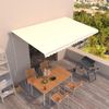 Toldo Retráctil Automático Crema 500x300 Cm Vidaxl