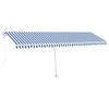 Toldo De Pie Automático Azul Y Blanco 600x350 Cm Vidaxl