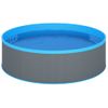 Piscina De Chapoteo Con Skimmer Colgante Y Bomba 350x90 Cm Gris Vidaxl