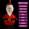 Papá Noel De Navidad Decorativo Con Led Tela Lujosa 90 Cm Vidaxl