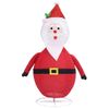 Papá Noel De Navidad Decorativo Con Led Tela Lujosa 90 Cm Vidaxl