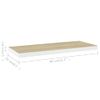 Estante Flotante Pared 4 Uds Mdf Roble Y Blanco 80x23,5x3,8 Cm Vidaxl