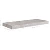 Estantes Flotantes Pared 2 Uds Mdf Gris Hormigón 60x23,5x3,8 Cm Vidaxl