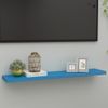 Estante Flotante De Pared Mdf Azul 120x23,5x3,8 Cm Vidaxl