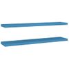 Estantes Flotantes De Pared 2 Uds Mdf Azul 120x23,5x3,8 Cm Vidaxl