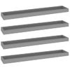 Estantes De Pared Loggia 4 Uds Gris 80x15x4 Cm Mdf Vidaxl