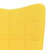 Silla Mecedora De Tela Amarillo Mostaza Vidaxl