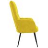 Sillón De Relax De Terciopelo Amarillo Mostaza Vidaxl